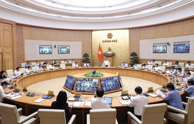 Văn phòng Chính phủ chủ trì, phối hợp với các bộ, ngành, Ủy ban nhân dân cấp tỉnh, các cơ quan, tổ chức liên quan chuẩn bị nội dung, phục vụ phiên họp Chính phủ, các hội nghị của Chính phủ. Ảnh nguồn VGP