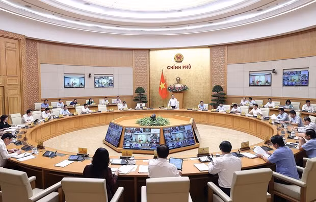 Văn phòng Chính phủ chủ trì, phối hợp với các bộ, ngành, Ủy ban nhân dân cấp tỉnh, các cơ quan, tổ chức liên quan chuẩn bị nội dung, phục vụ phiên họp Chính phủ, các hội nghị của Chính phủ. Ảnh nguồn VGP