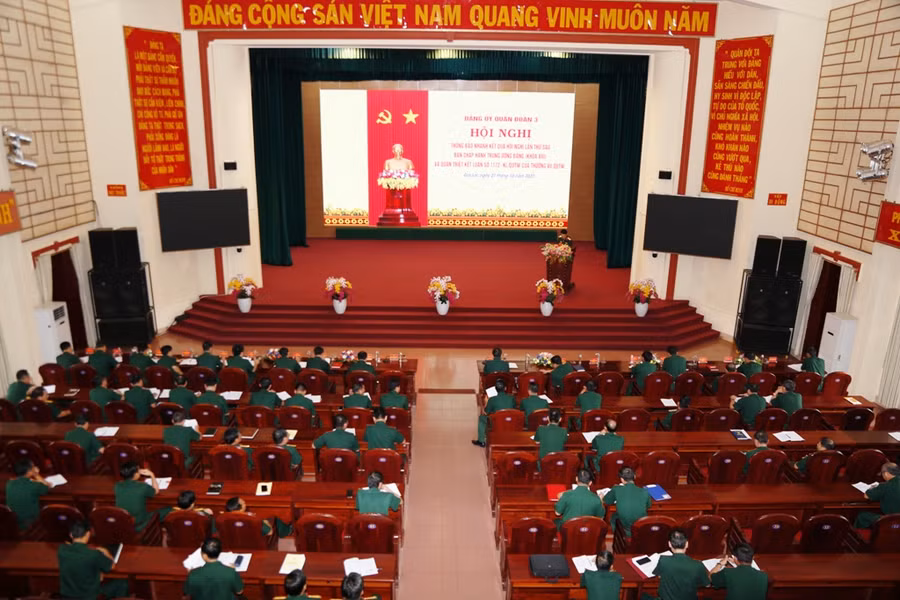 Quang cảnh hội nghị thông báo nhanh. Ảnh: Vĩnh Hoàng