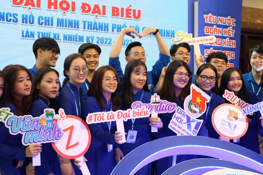 Bạn trẻ tâm huyết với Đoàn. Ảnh: Lê Thanh