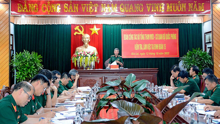 Quang cảnh buổi kiểm tra. Ảnh: Sơn Tùng