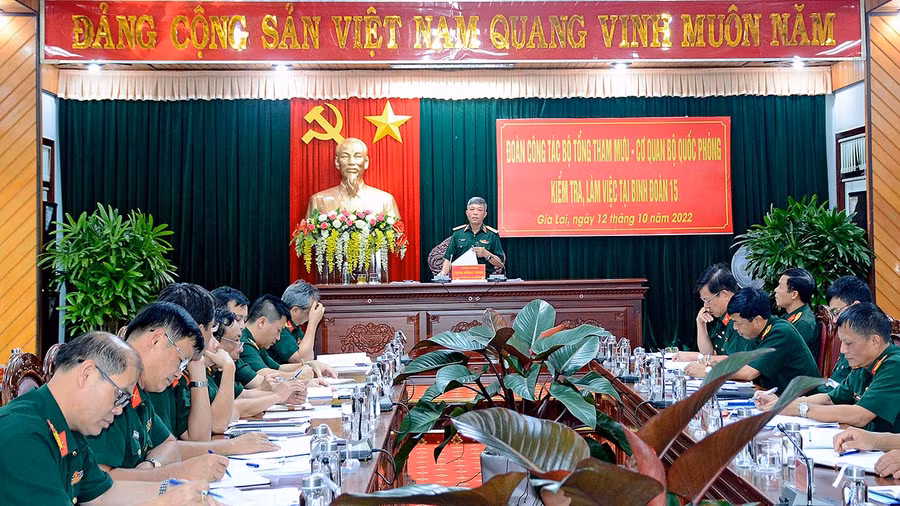 Quang cảnh buổi kiểm tra. Ảnh: Sơn Tùng