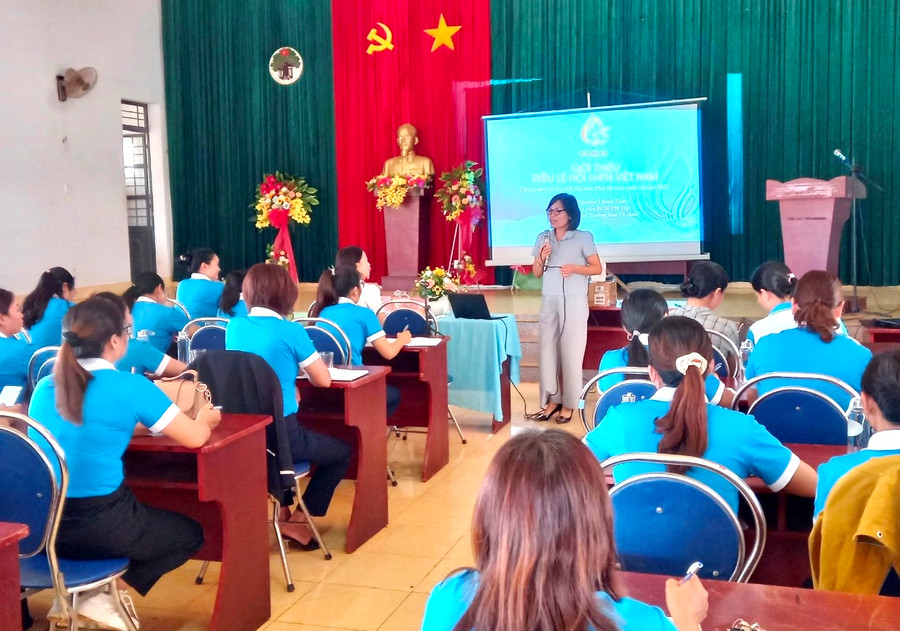 Quang cảnh lớp tập huấn. Ảnh: Thanh Tịnh Quang cảnh lớp tập huấn. Ảnh. Thanh Tịnh