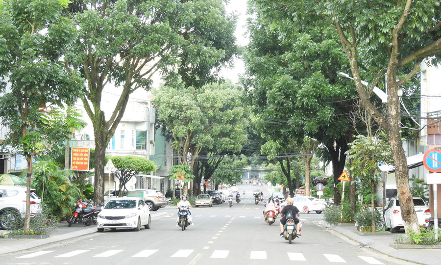 Phường Diên Hồng được Ban Thường trực Ủy ban MTTQ Việt Nam tỉnh chọn để xây dựng mô hình điểm về bảo đảm trật tự đô thị và an toàn giao thông. Ảnh: Thanh Nhật