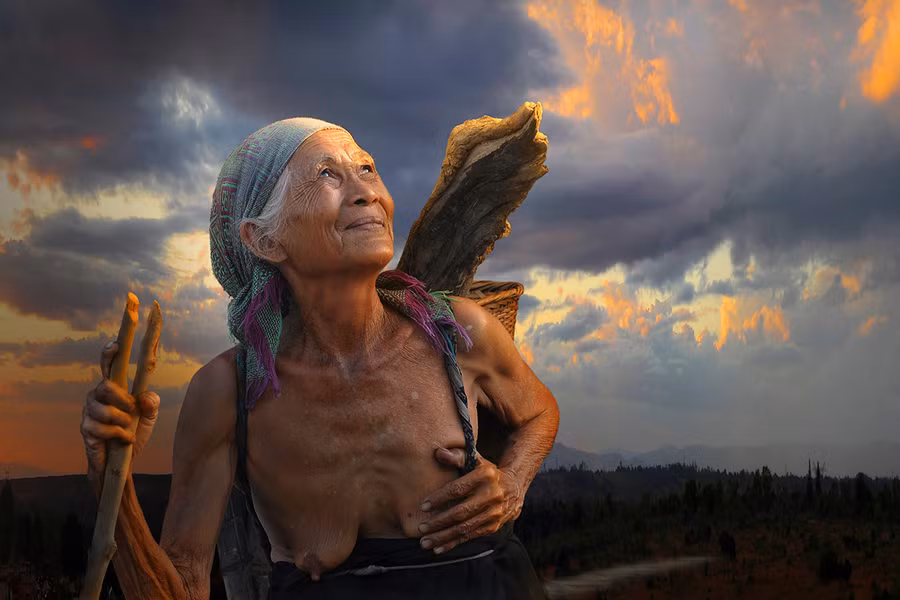 Afternoon of mother. 