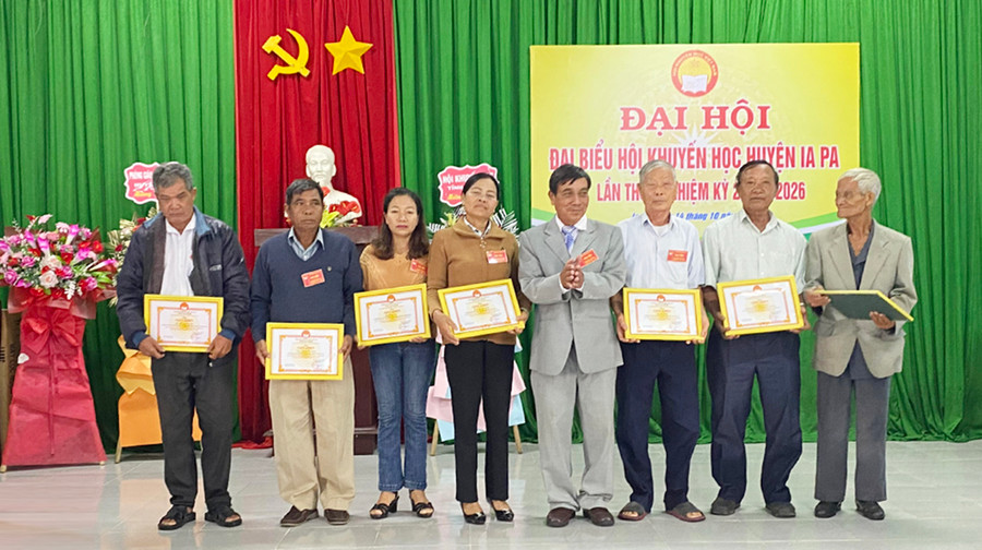 Các tập thể và cá nhân tiêu biểu được khen thưởng tại Đại hội. Ảnh: Mai Linh  Khen thưởng tập thể Và cá nhân tiêu biểu tại Đại hội. Ảnh: Mai Linh