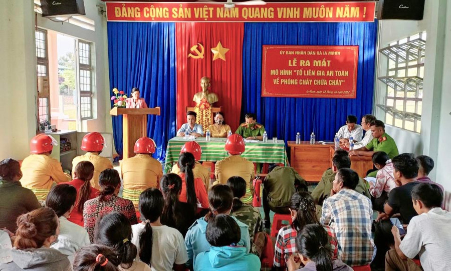 Toàn cảnh buổi lễ ra mắt mô hình. Ảnh: Mai Linh