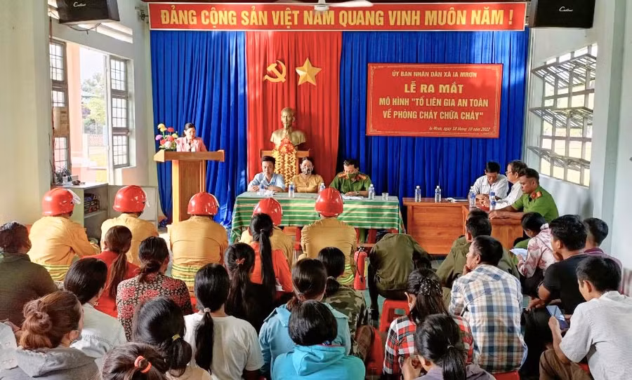 Toàn cảnh buổi lễ ra mắt mô hình. Ảnh: Mai Linh