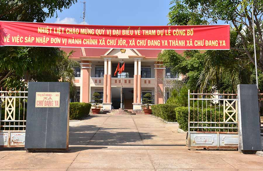 Trụ sở xã Chư Đang Ya. Ảnh: Hà Phương
