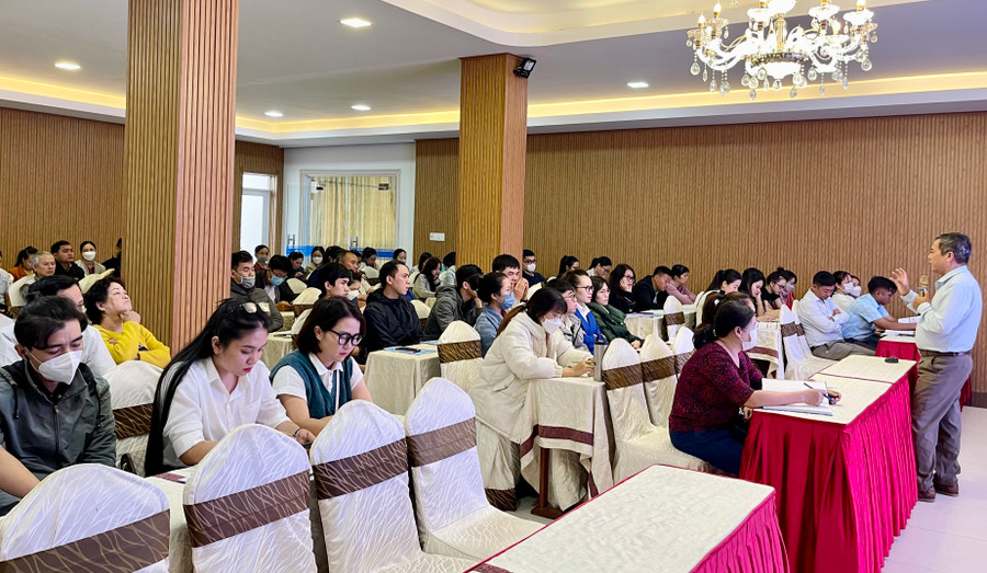 Quang cảnh hội nghị tập huấn. Ảnh: Vũ Thảo Quang cảnh hội nghị tập huấn. Ảnh: Vũ Thảo