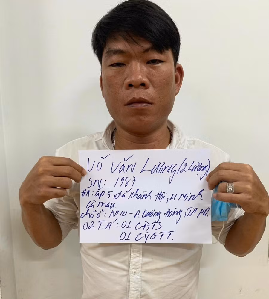 Võ Văn Lương, bị can cầm đầu vụ nổ súng. Ảnh: Công an cung cấp