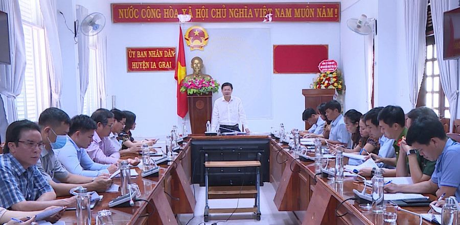 Ia Grai triển khai kế hoạch tổ chức Hội đua thuyền độc mộc năm 2022. Ảnh: Phương Lộc