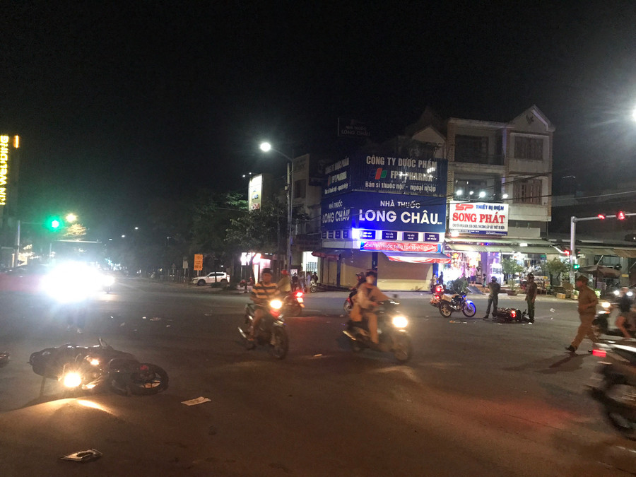 Hiện trường vụ tai nạn. Ảnh: CTV