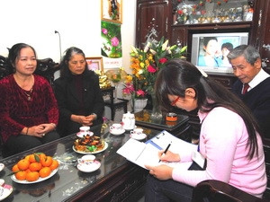 Thực hiện điều tra dân số tại Hà Nội. Thực hiện điều tra dân số tại Hà Nội.