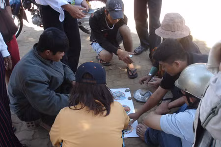 Một cảnh bài bạc ở TP. Pleiku. Ảnh: Lê Quang Hồi