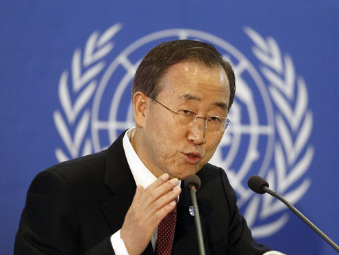 Ông Ban Ki-moon, Tổng thư ký Liên hợp quốc.