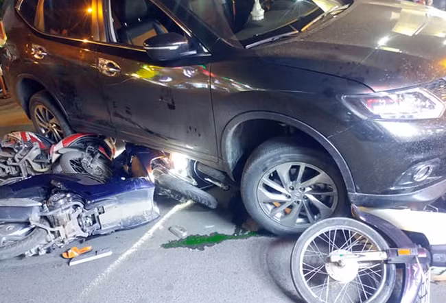 Hiện trường vụ tai nạn.