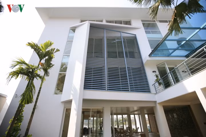  Công trình có đường nét kiến trúc hiện đại kết hợp nhiều giá trị truyền thống trong tổ chức không gian.