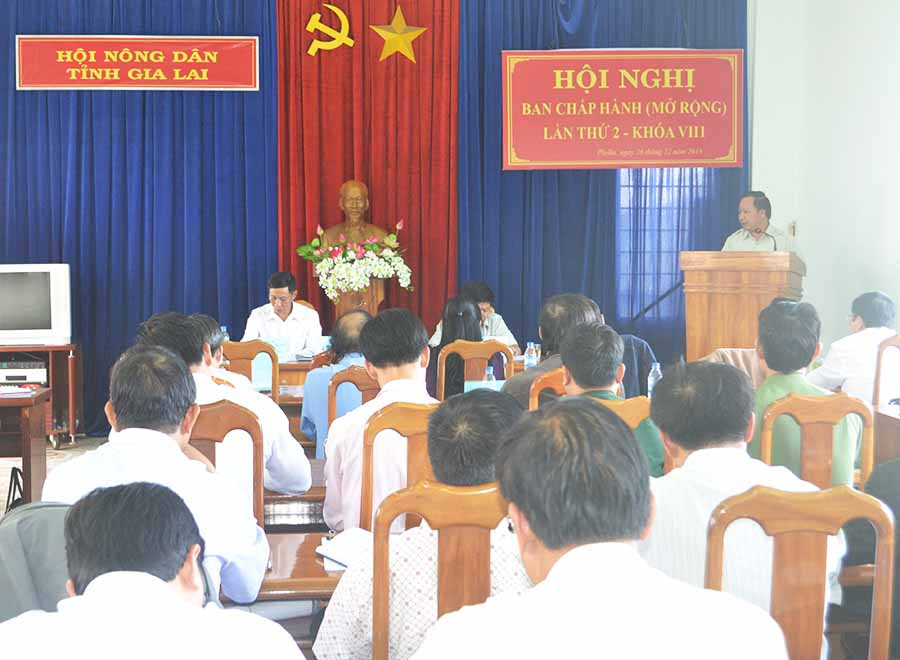 Hội nghị Ban Chấp hành Hội Nông dân tỉnh lần thứ 2(mở rộng), khóa VIII. Ảnh: Hoàng Minh  Hội nghị Ban Chấp hành Hội Nông dân tỉnh lần thứ 2(mở rộng), khóa VIII. Ảnh: Hoàng Minh
