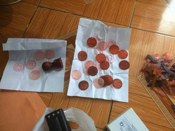 Tang vật thu giữ. 