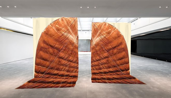 Tác phẩm Họa Mi (The Nightingale) của nghệ sỹ Thu Vân Trần sáng tác năm 2018.