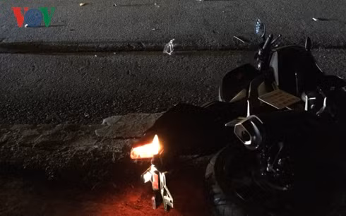 Chiếc xe mô tô của các nạn nhân