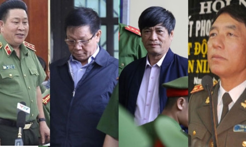 Trong ảnh (từ trái qua): Các ông Bùi Văn Thành, Phan Văn Vĩnh, Nguyễn Thanh Hoá, Trần Việt Tân vừa bị khởi tố và hầu Toà Trong ảnh (từ trái qua): Các ông Bùi Văn Thành, Phan Văn Vĩnh, Nguyễn Thanh Hoá, Trần Việt Tân vừa bị khởi tố và hầu Toà