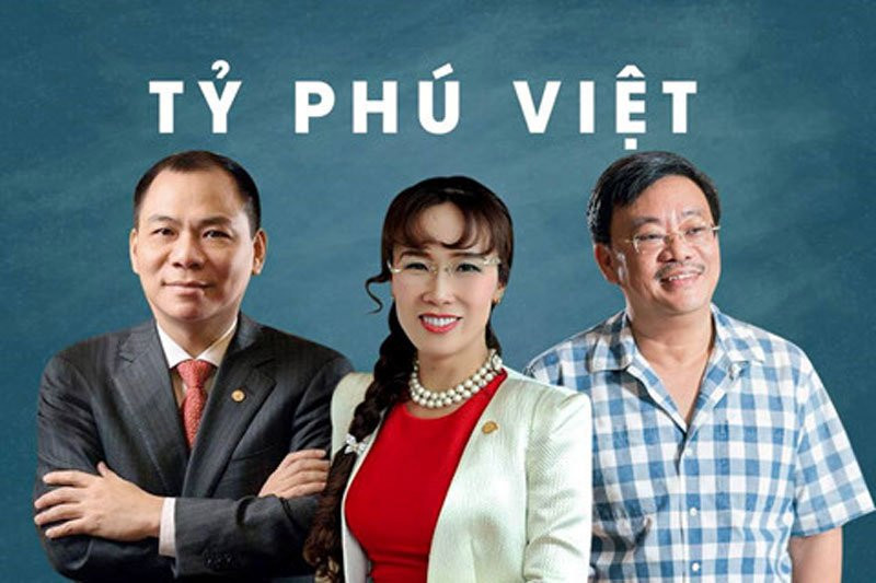 Ông Phạm Nhật Vượng, Nguyễn Thị Phương Thảo, Nguyễn Đăng Quang.