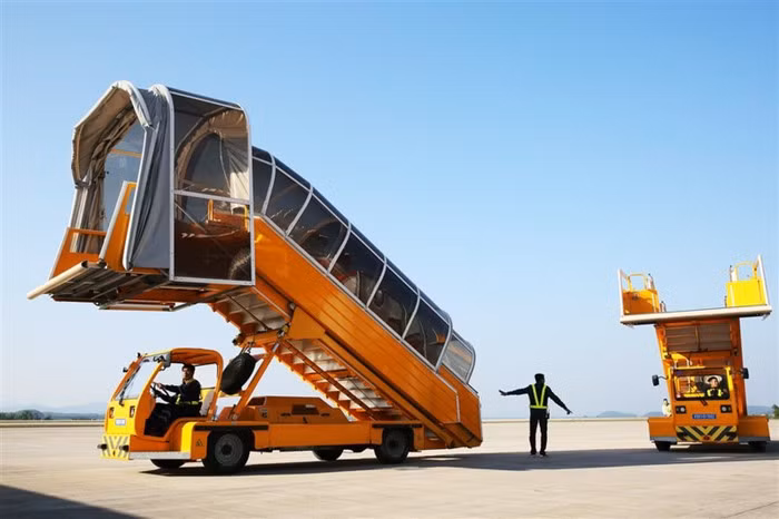 Cầu ống lồng được thiết kế hiện đại, tiện nghi với hệ thống che chắn vững chãi, tản gió hai bên, đảm bảo cho hành khách trong quá trình lên hoặc xuống máy bay được an toàn, không chịu tác động của thời tiết ngoài trời như gió lạnh, mưa dông…