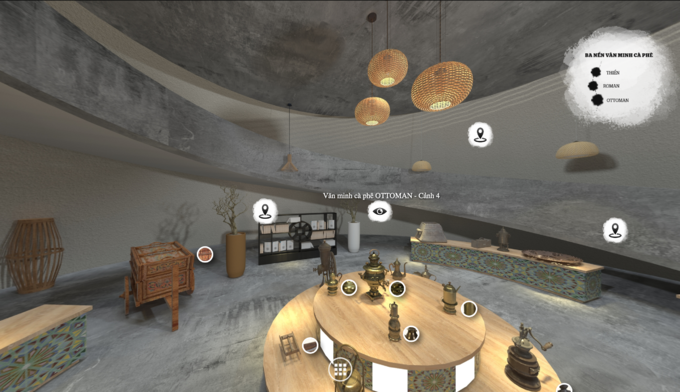 Một điểm thú vị nữa là du khách có thể tham quan bảo tàng ảo được thiết kế trong không gian 360 độ. Mỗi đồ trưng bày trong bảo tàng đều được thể hiện dưới dạng hình ảnh 3D cùng mô tả chi tiết về từng hiện vật được đính kèm. Một điểm thú vị nữa là du khách có thể tham quan bảo tàng ảo được thiết kế trong không gian 360 độ. Mỗi đồ trưng bày trong bảo tàng đều được thể hiện dưới dạng hình ảnh 3D cùng mô tả chi tiết về từng hiện vật được đính kèm.