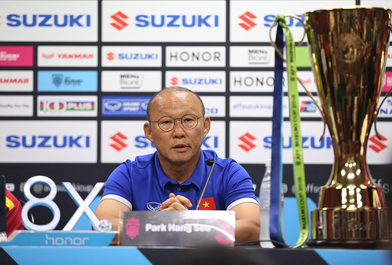  HLV Park Hang Seo khẳng định tuyển Việt Nam không ngán sân Bukit Jalil. Ảnh: SN