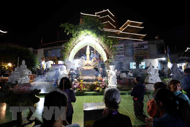  Lễ hội Quán Thế Âm - Ngũ Hành Sơn năm 2018 tại khu danh thắng Ngũ Hành Sơn. (Ảnh: TTXVN)