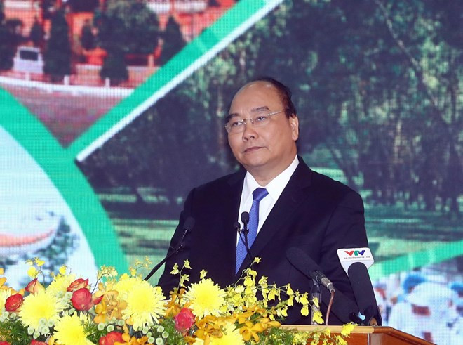 Thủ tướng Nguyễn Xuân Phúc phát biểu chỉ đạo tại hội nghị. (Ảnh: Thống Nhất/TTXVN) Thủ tướng Nguyễn Xuân Phúc phát biểu chỉ đạo tại hội nghị. (Ảnh: Thống Nhất/TTXVN)