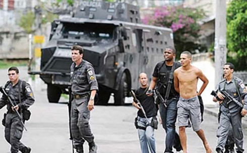 Brazil là nước có tỷ lệ tội phạm cao, nhưng các cuộc xả súng không phổ biến tại quốc gia này. (Ảnh: Insight crimes)