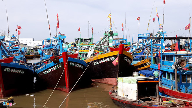 Tàu thuyền neo đậu tại cảng Phan Thiết trước bão Bolaven đầu năm 2018. Ảnh: Tuấn Kiệt. Tàu thuyền neo đậu tại cảng Phan Thiết trước bão Bolaven đầu năm 2018. Ảnh: Tuấn Kiệt.