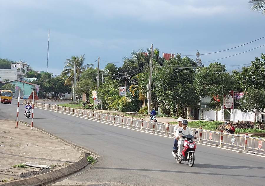  Một góc trung tâm huyện Chư Pah. Ảnh: T.N