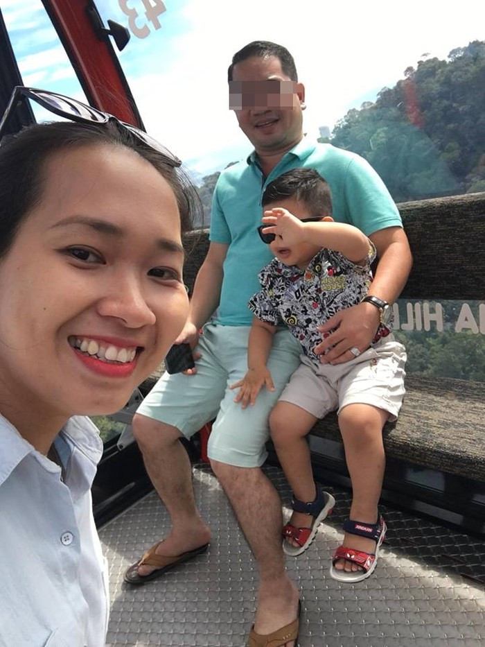 Tuy chưa kết hôn nhưng chị cho biết anh Trung là người thương con, quan tâm con mỗi ngày, cho tới cách đây 2 tuần thì cắt đứt liên lạc