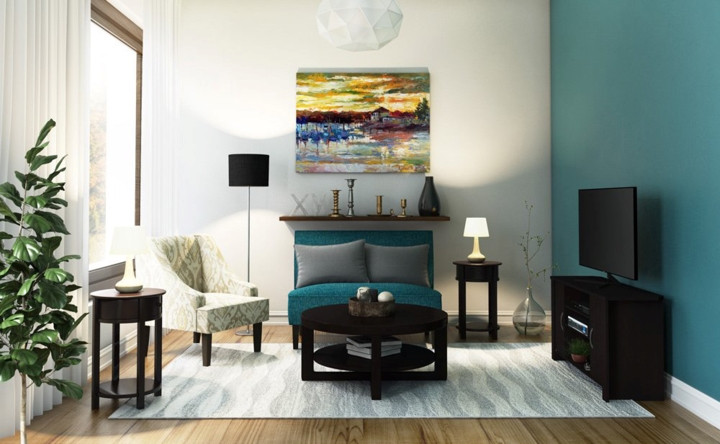 Kết hợp ghế sofa bọc vải nhiều màu sắc với gối ôm là lựa chọn hoàn hảo nếu như bạn không muốn phòng khách nhàm chán.