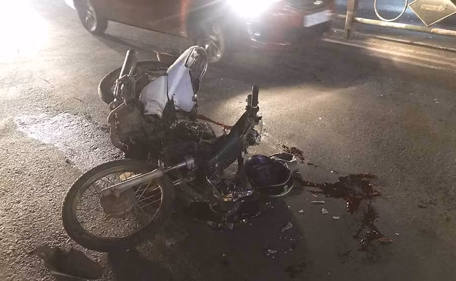 Hiện trường vụ tai nạn. Ảnh: Hà Phương