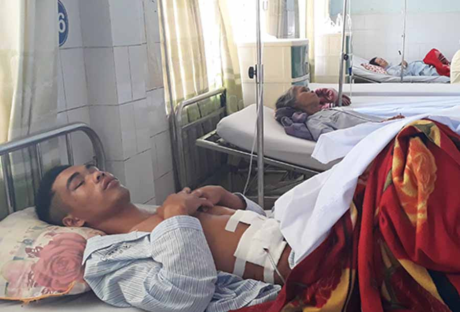  Hình: Hiện tình trạng sức khỏe của bệnh nhân Tư đã ổn định và tỉnh táo. Ảnh: Q.T