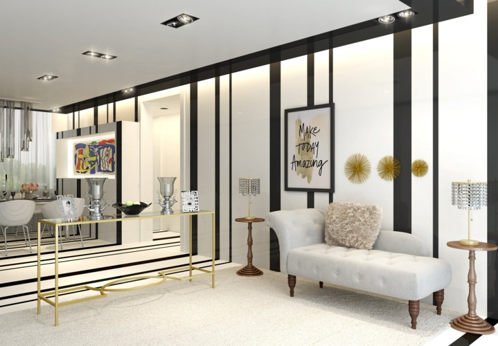 Ghế sofa bọc vải có nút tựa chần lưng vừa cổ điển vừa hiện đại góp phần hoàn thiện phong cách cho phòng khách của bạn.