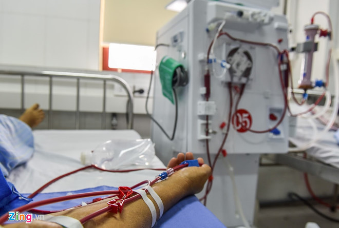 9 bệnh nhân chạy thận tử vong trong sự cố y khoa xảy ra tại bệnh viện đa khoa tỉnh Hòa Bình. Ảnh: Bá Chiêm.