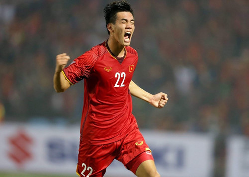 Niềm vui ghi bàn thắng của Tiến Linh Niềm vui ghi bàn thắng của Tiến Linh