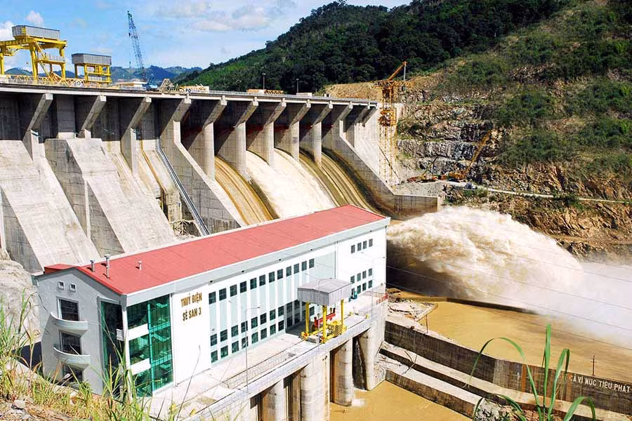 Thủy điện Sê San 3. Ảnh: Đức Thụy