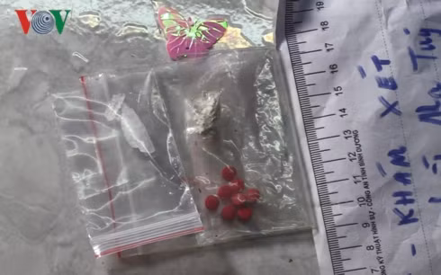 Ma túy thu giữ được tại nhà của Hoàng Anh