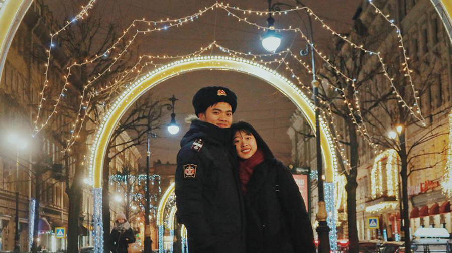 Nguyễn Hoàng Anh và một nửa của mình trong mùa Giáng sinh