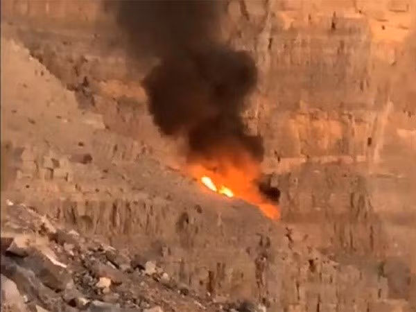  Hiện trường vụ rơi máy bay. (Nguồn: gulfnews.com)