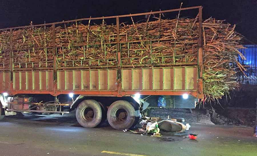 Hiện trường vụ tai nạn. Ảnh: Hà Phương