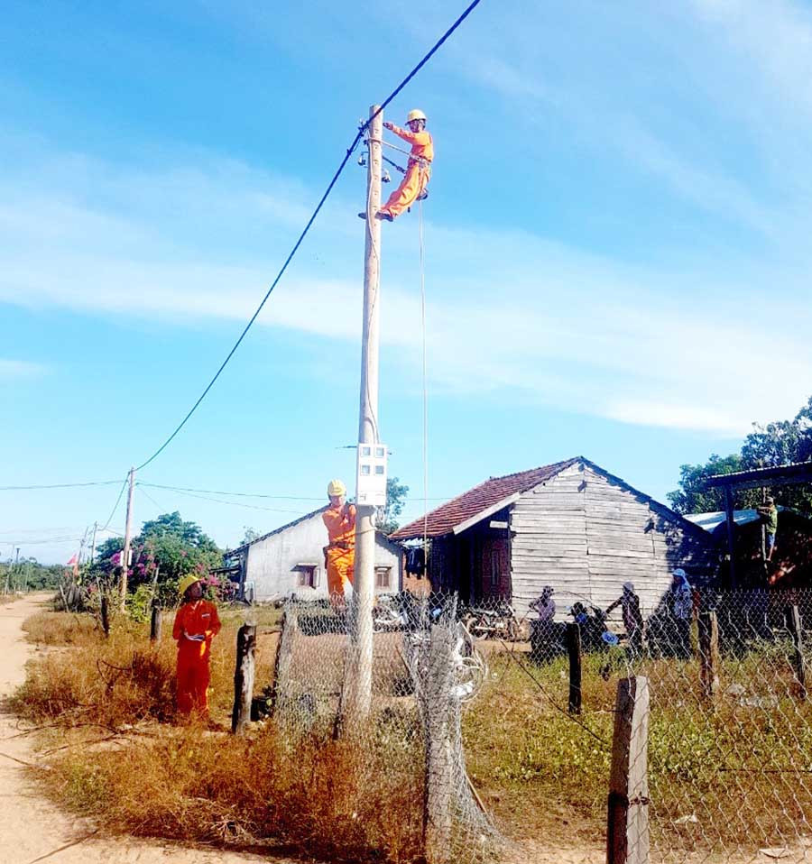  Thôn Cao Lạng (xã Ia Lâu, huyện Chư Prông) được đầu tư lưới điện mới. Ảnh: Hà Duy