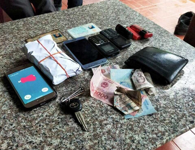 Tang vật trong vụ án.
